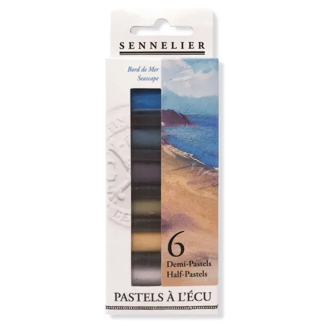 Sennelier Ξηρά Παστέλ Μισά, Σετ 6τεμ Seascape Set