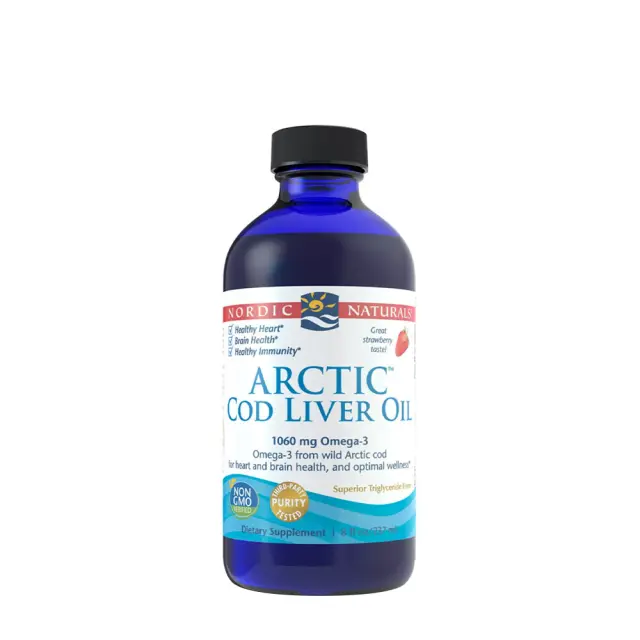 Nordic Naturals Arctic Cod Liver Oil 1060 mg Strawberry, 237 ml