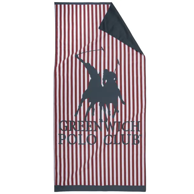 Πετσέτα Θαλάσσης 80x170 Greenwich Polo Club Micro Prints 5207 Blue-Red 100% Microfiber