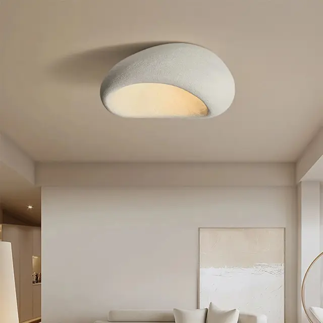 Φωτιστικό οροφής led Zulcere pakoworld E27 λευκό ps 50x28εκ 2
