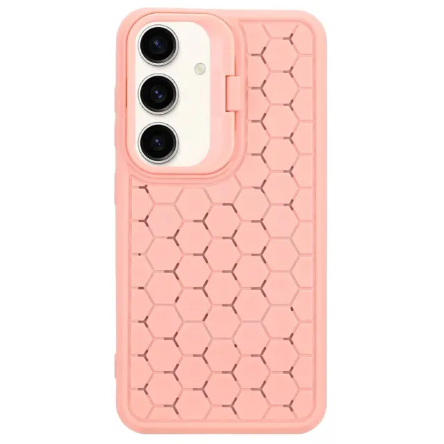Hexagons Θήκη με KickStand για Galaxy S23 FE-Pink OEM