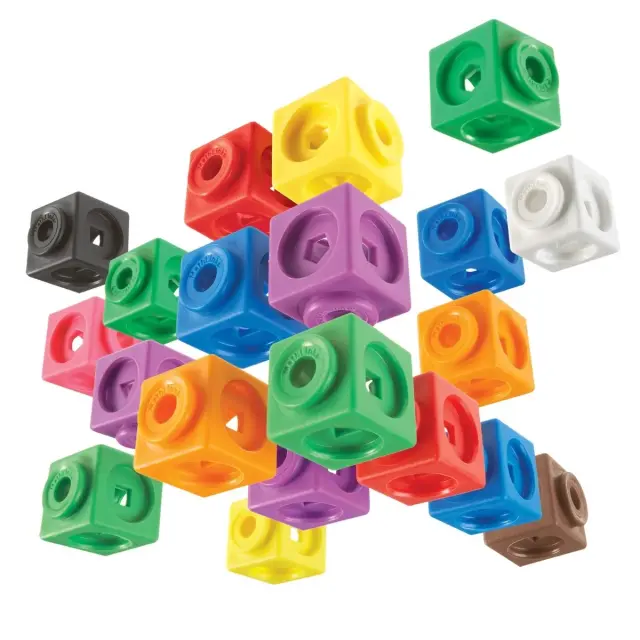 Learning Resources Εκπαιδευτικό Παιχνίδι Mathlink® Cubes 100τεμ για 5+ ετών LER 4285 3
