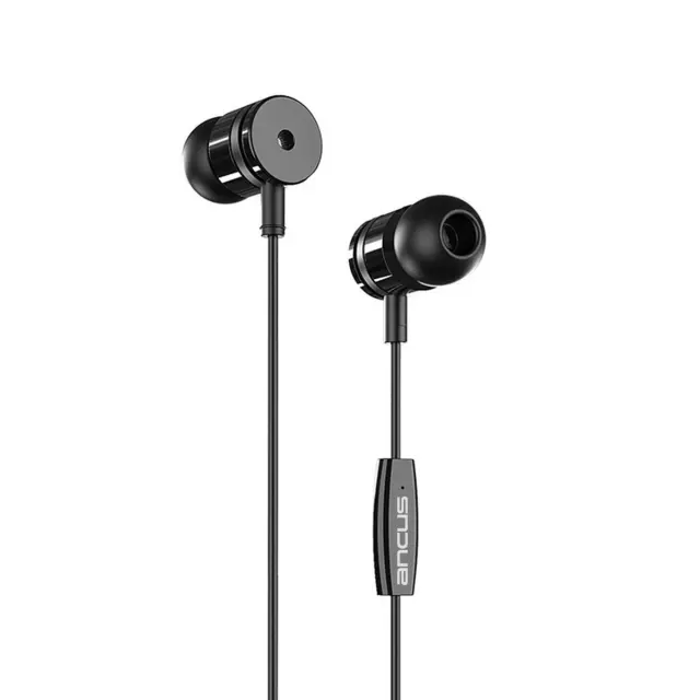 Hands Free Ancus Harmony MD44 in-Earbud Stereo 3.5mm Μαύρο με Μικρόφωνο και Πλήκτρο Λειτουργίας 1,2μ 3