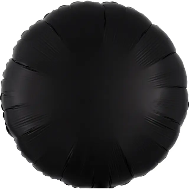 Μπαλόνι Φοιλ 17 Στρογγυλό Silk Lustre Black 43cm