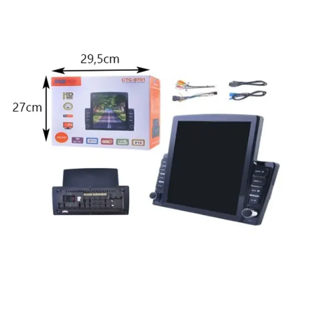 PerVoi Οθόνη Αυτοκινήτου 9.7’ HD με GPS, Bluetooth & USB CTC-9701 – Car Multimedia Screen 014486 2