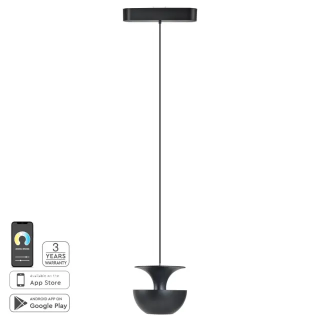 Ράγα Φωτισμού Magnetic Flex Μαύρο Ματ 8,5x8,5x7,4εκ.
