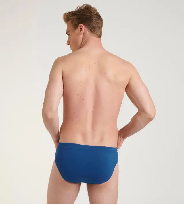 Sloggi Men Σλιπ Go Natural H Brief Συνδυασμός Μπλε 2-Pack - M 3