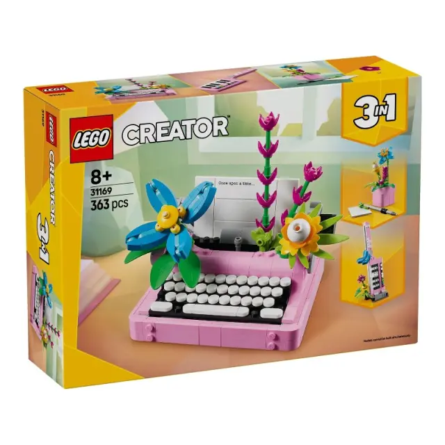 LEGO Creator 3in1 Typewriter With Flowers / 31169 (Lego)