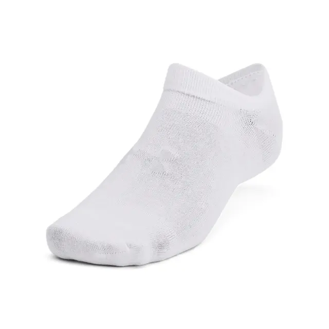 Under Armour Essential No Show Socks (6Pair) (1382611-100) - Λευκό - 31.5-36.5