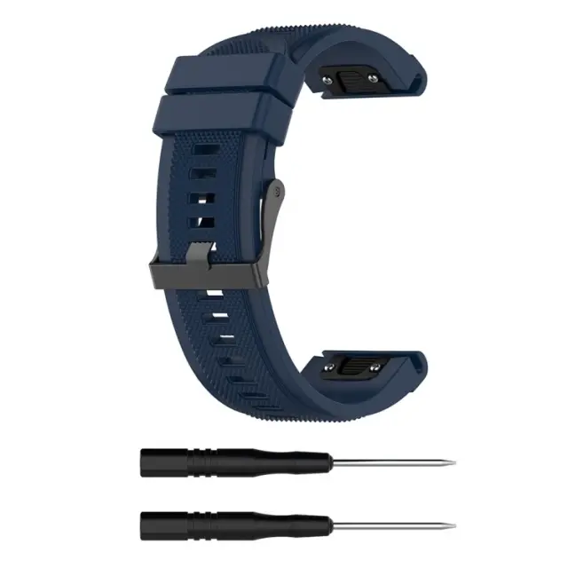 Ανταλλακτικό Λουράκι Σιλικόνης για Garmin Fenix 3/5x/3hr/5x Plus/6x/6x Pro/7x/8/9 (51mm) Dark Blue