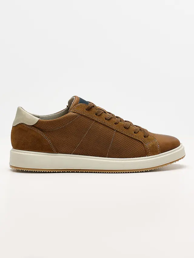 Imac Sneakers Ανδρικό δέρμα/δέρμα Nubuck Καφέ IMA/351860 MARRONE 2