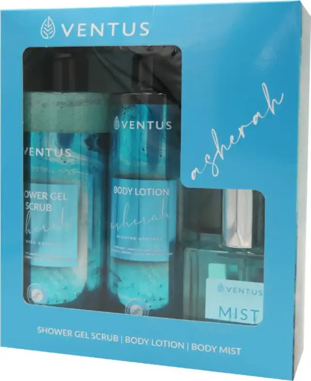 Ventus Asherah Gift Set Σετ Περιποίησης Σώματος Shower Gel 300ml & Body Lotion 250ml & Body Mist 50ml