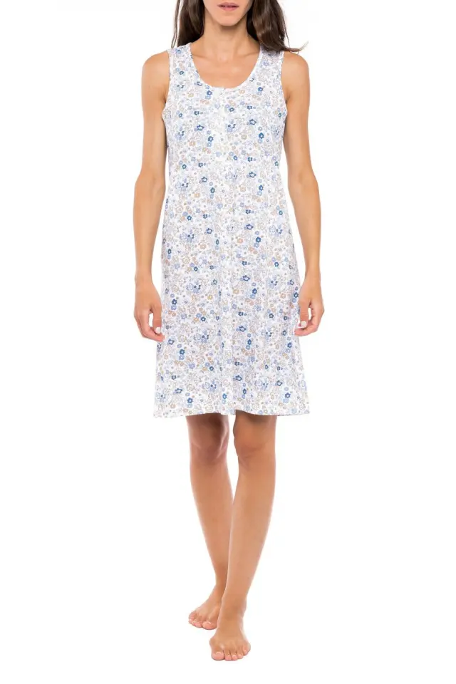 S1158 - Type - NIGHTGOWN BLUE FLOWER