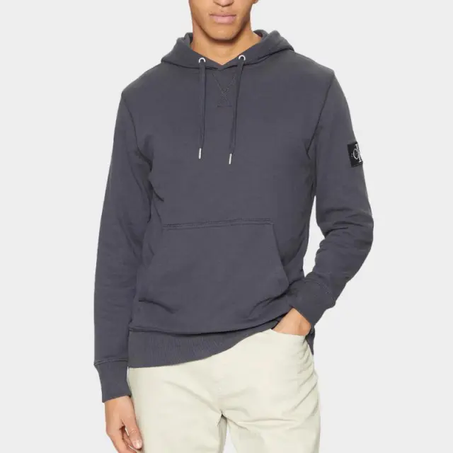 Calvin Klein - Ανδρικό Φούτερ με Κουκούλα J30J323430-CGE Μπλε - 2XL