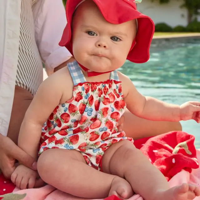 Baby 6 μηνών έως 4 ετών Σετ μαγιό κόκκινο - 12M