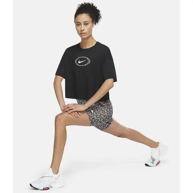 Nike Dri-FIT Crop T-Shirt (CZ1154-010) - Μαύρο - XS 3