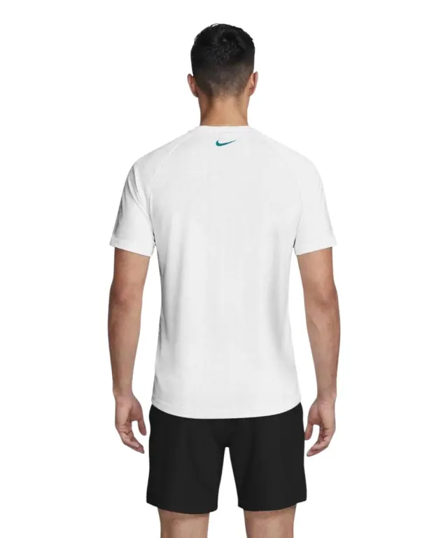 Nike - Ανδρική Αντηλιακή Μπλούζα Short Sleeve Hydroguard NESSG580-100 Λευκό 2