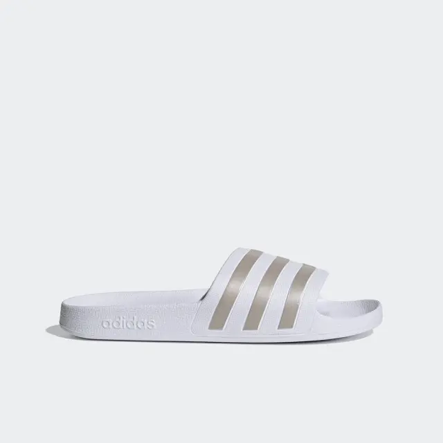 Adidas Adilette Slides Cloud White / Platinum Metallic EF1730 - 37