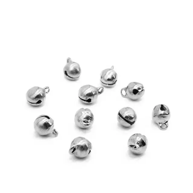 Κουδουνάκι Μεταλλικό Ασημί 9.5x8x7mm - 40τεμ