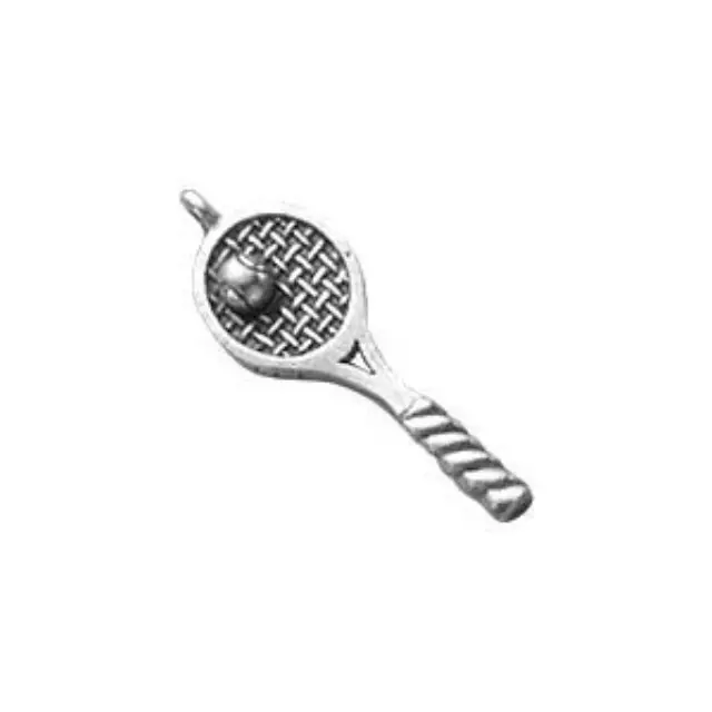Διακοσμητικό Χυτό Pewter - Ρακέτα Τέννις - Antique Silver - 2τεμ
