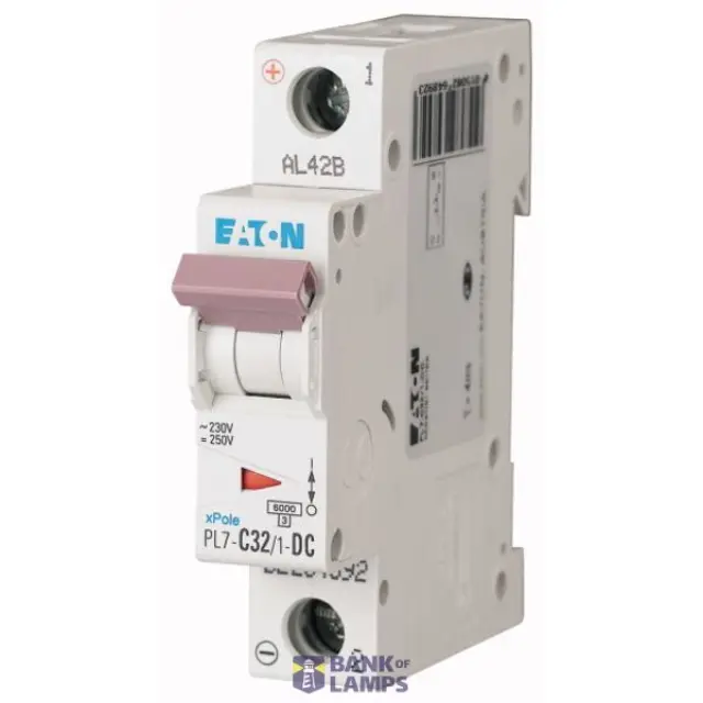 PL7-C32/1 Miniature circuit breaker (MCB), 32 A, 1p, characteristic: C