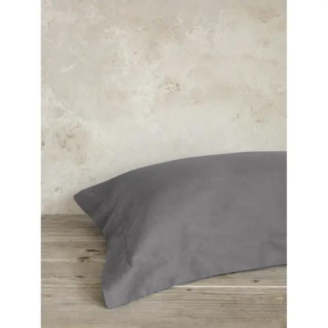 Μαξιλαροθήκες Ζεύγος 52x72 Superior Satin Shadow Gray βαμβακοσατέν nima
