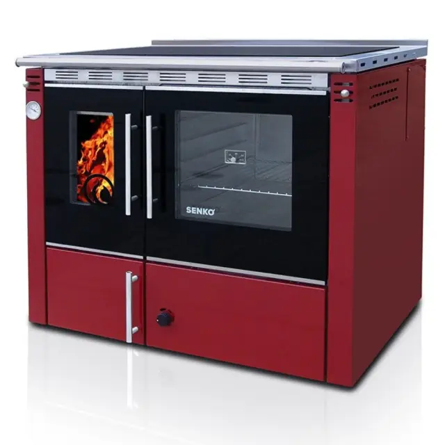 Senko C-35 Premium σόμπα καλοριφέρ Μπορντό 35kw