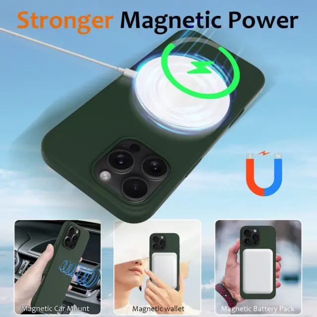 Magsafe Θήκη για iPhone 16 Pro Max- Dark Green OEM 3