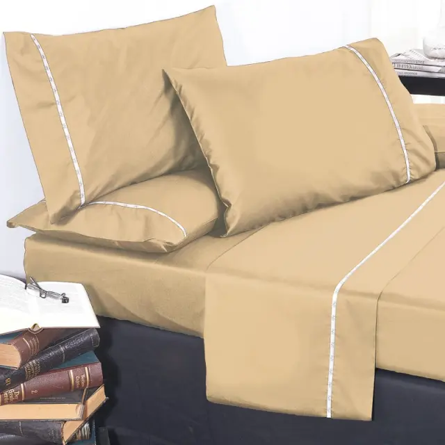 Σεντόνι Μονό 190x280 Μπεζ 19V69 Colori Almond Sb Home
