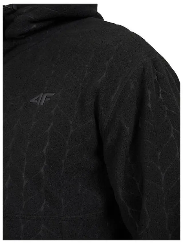 4F Ανδρική Ζακέτα Fleece Μαύρη 4FWAW26TFLEM491-20S - XL 3