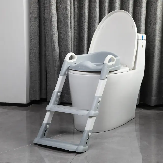X-TREME BABY ΕΚΠΑΙΔΕΥΤΙΚΟ ΣΤΕΦΑΝΙ ΤΟΥΑΛΕΤΑΣ ΜΕ ΣΚΑΛΑΚΙΑ GREY 2