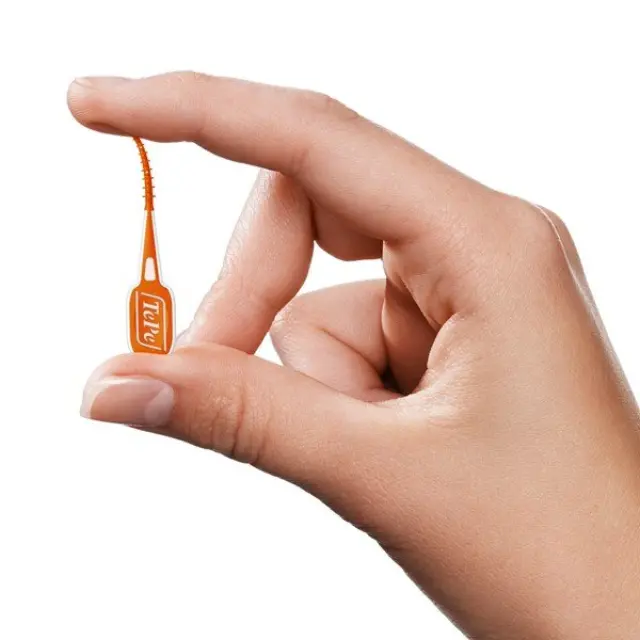 TEPE EasyPick XS/S Ενισχυμένη Ελαστική Οδοντογλυφίδα, 36τεμ, πορτοκαλί 3