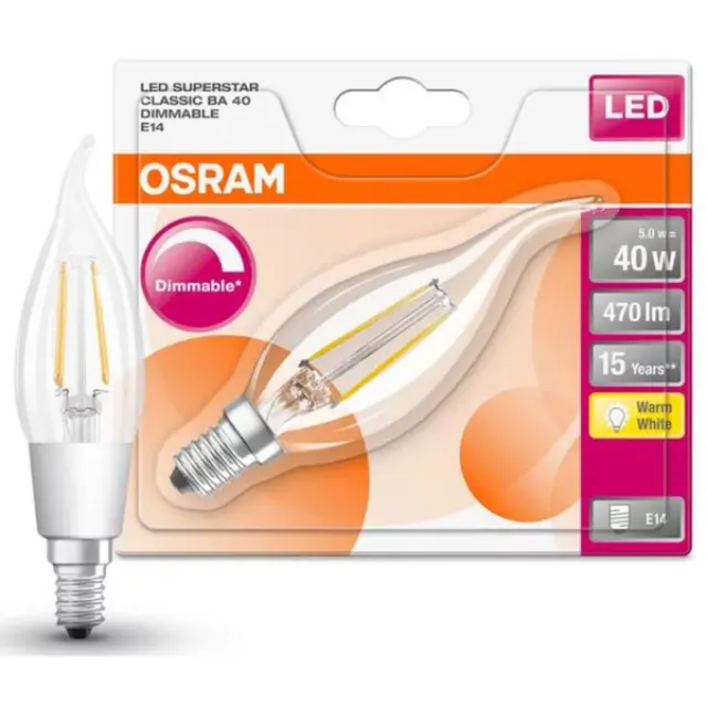 LED Retrofit CLASSIC BA DIM 40 5 W/2700K E14 blister