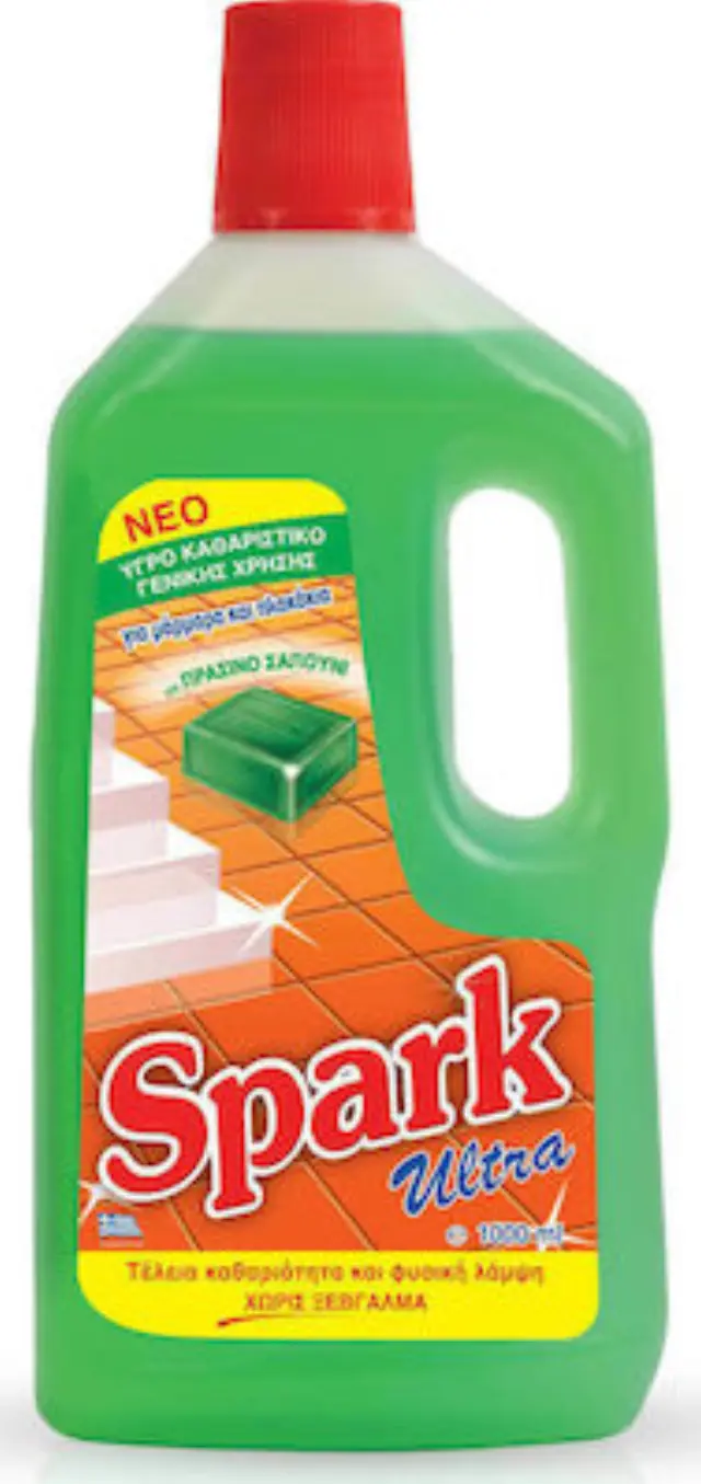 Spark Ultra Καθαριστικό Υγρό Γενικής Χρήσης Πράσινο Σαπούνι 1lt