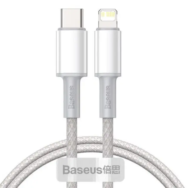 Baseus® Data PD20W Type-C to Lightning 100cm-White (CATLGD-02).