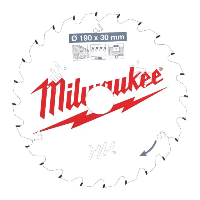 Milwaukee 4932471300 - ΔΙΣΚΟΣ ΚΟΠΗΣ ΞΥΛΟΥ S190x30/24z MW 3
