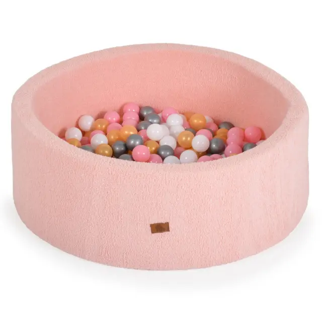 Moni Toys Boucle Soft Ball Pit Παιδική Πισίνα με 200 Μπάλες Pink 12+ Μηνών