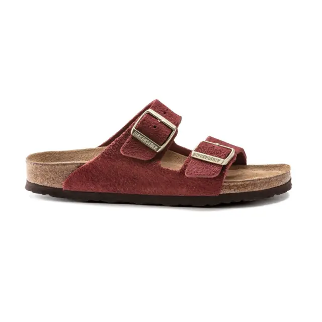 Birkenstock Πέδιλα Γυναικείο δέρμα suede Κόκκινο BIR/ARIZONA SOFT 1020869VERMOUTH - 37