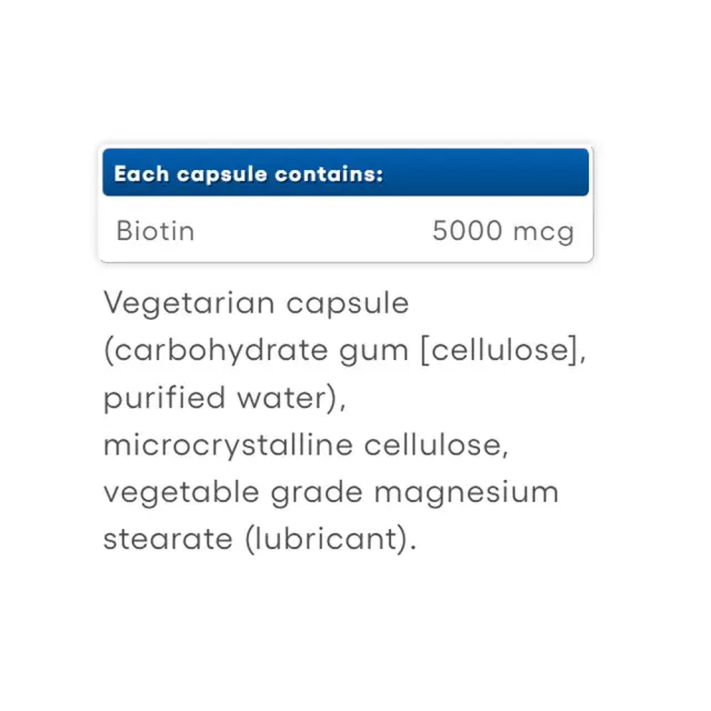 Natural Factors Biotin 5000 mcg 2