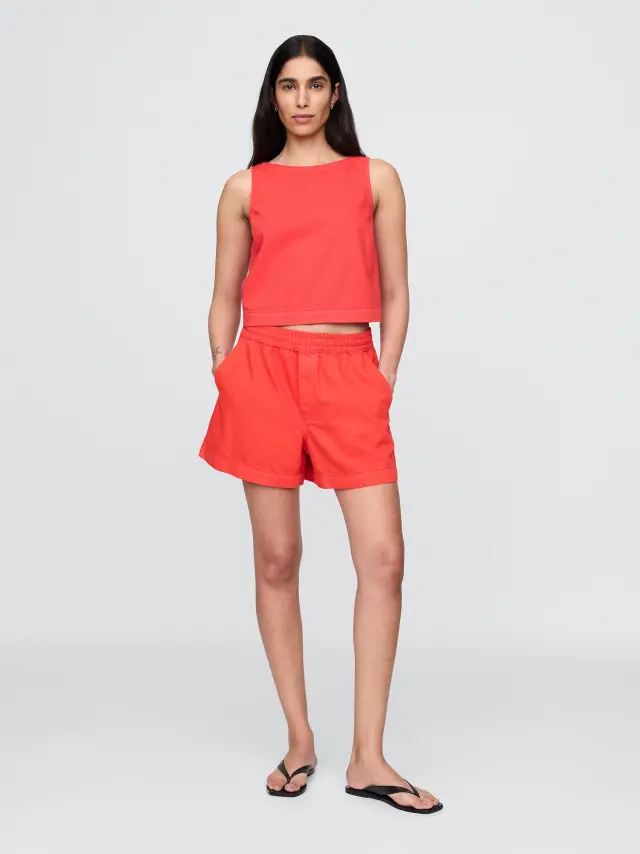 UltraSoft Denim Easy Σορτς Tomato sauce red - L
