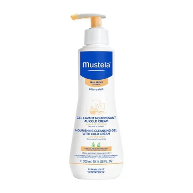 Mustela | Gentle Cleansing Gel Τζελ Καθαρισμού για Μαλλιά & Σώμα Ξηρό Δέρμα με Βιολογικό Κερί Μέλισσας | 300ml