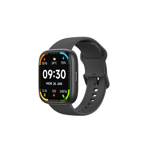 Smartwatch Maxcom Ecowatch 6 1.83" 300 mAh IP68 με Δυνατότητα Κλήσεων Black