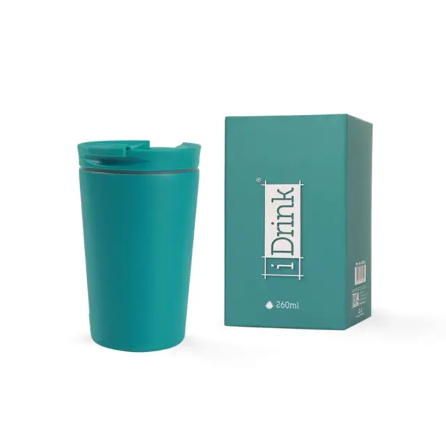 Κούπα I Drink ID0239 Travel Mug 260ml Turquoise/ 139000239 (i-Total)