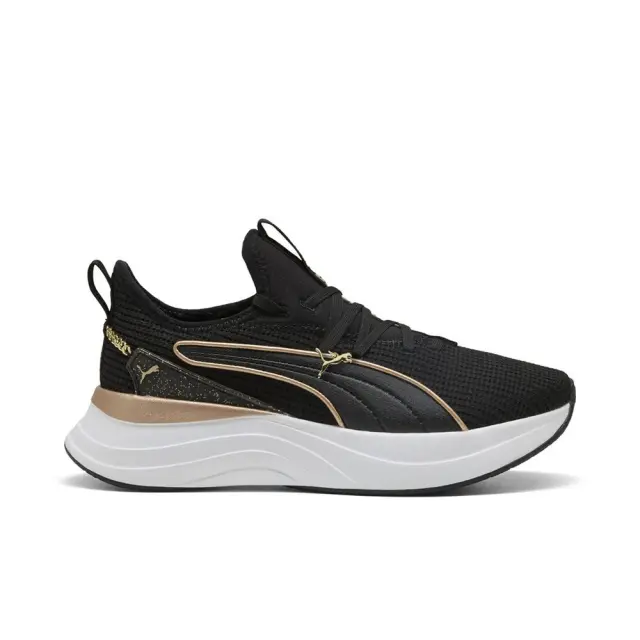 Puma Women's Softride Sabrina Polished Chrome Μαύρο - Χρυσό 313719-01 (Puma)