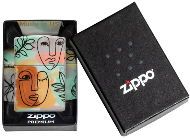 ZIPPO Αναπτήρας - 49352 Abstract Faces 3
