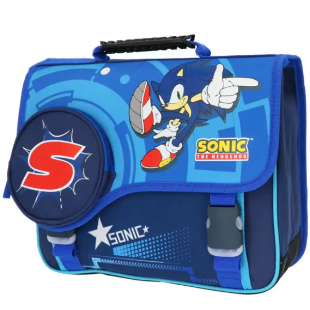 LaPlumeDoree Sonic Τσάντα Νηπίου/Δημοτικού - 2 Θήκες + 1 Τσέπη BackPack 40x41x16cm (23ASON203ACC)