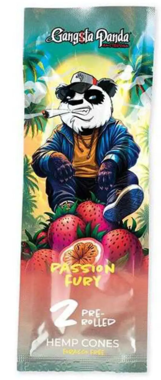 Gangsta Panda Blunt Wraps Πουρόφυλλα - Passion Fruit 2φ. 2