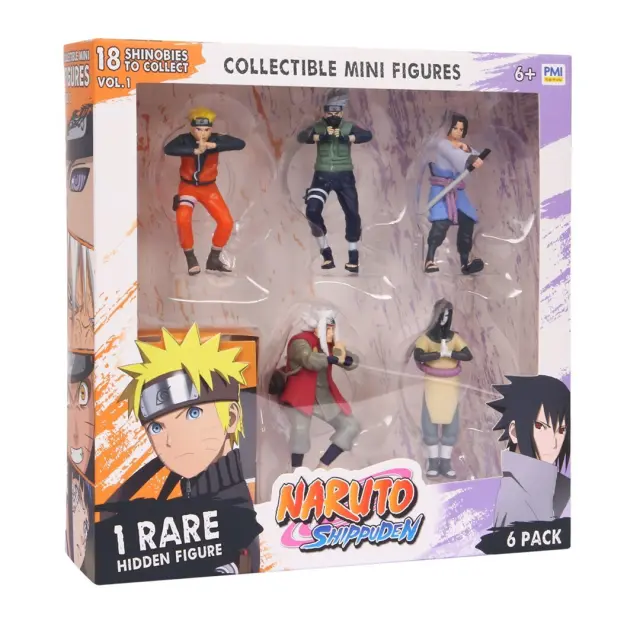 Minix Σετ απο 6 Φιγουρες Naruto Shippuden Figures - 6 PACK Deluxe Edition VER.b