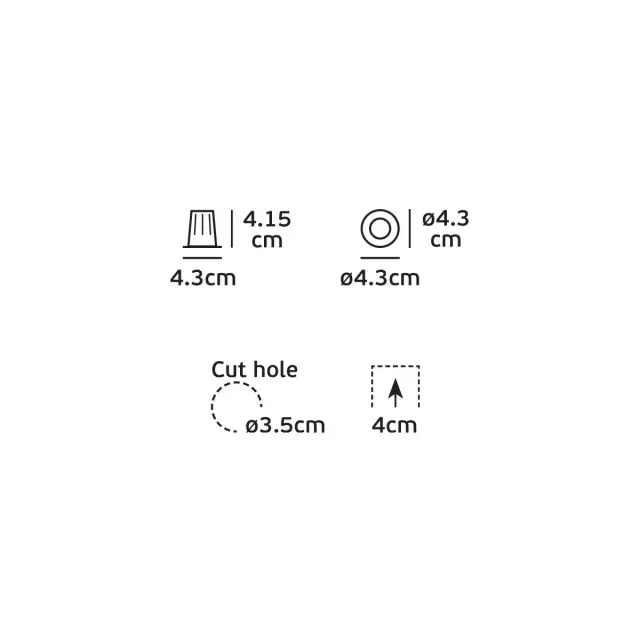Bloc 04261/B/W Χωνευτό κινητό σποτ led 2W 3000K 15° μαύρο 3