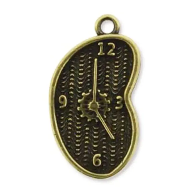 Χυτό Pewter - Palette Clock 21x11.7mm - Antique Brass - 1τεμ